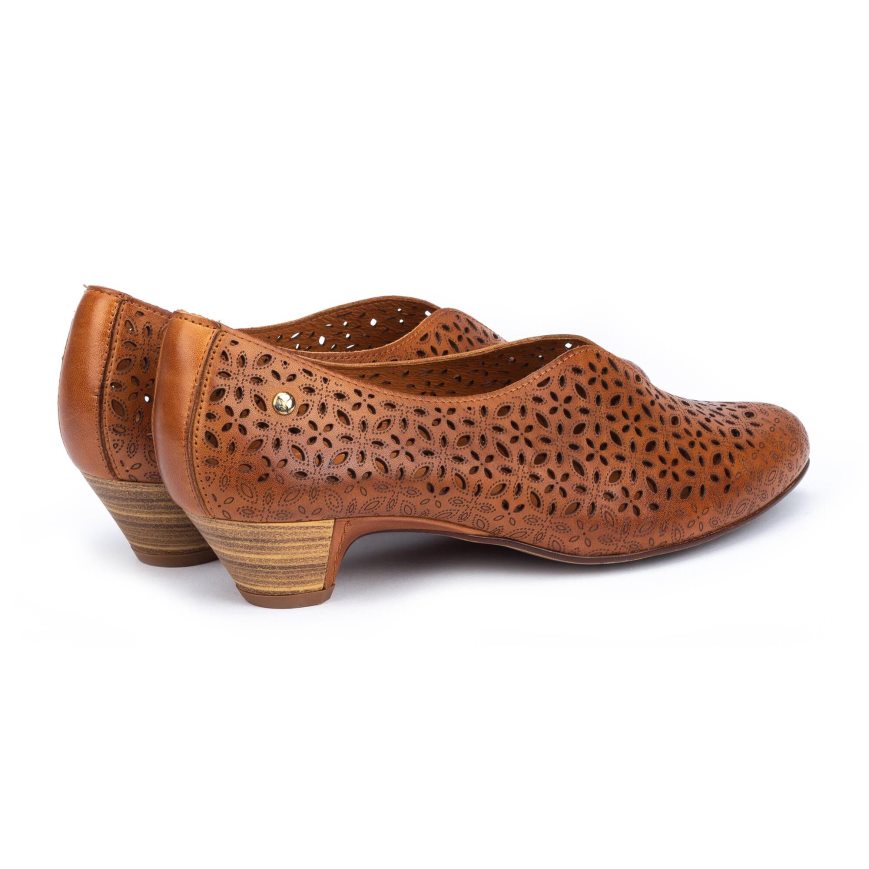 Brown Pikolinos ELBA Women's Court Shoes | HIOX36427