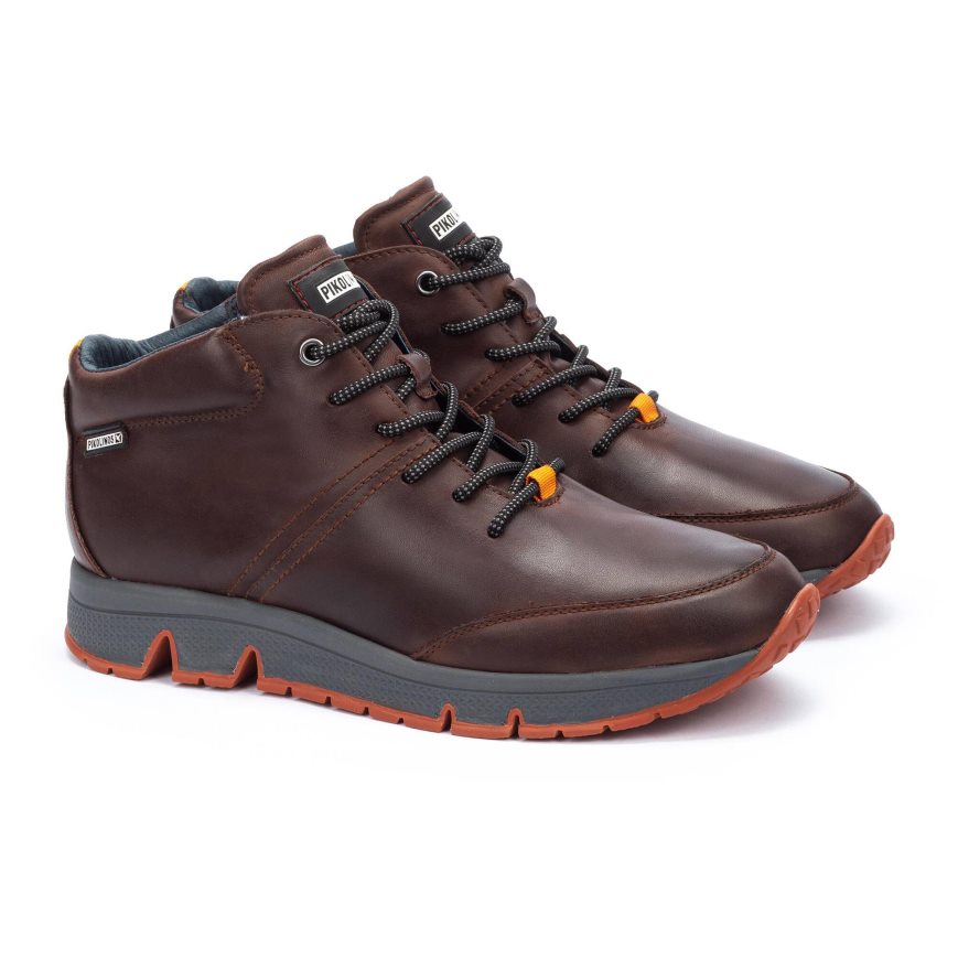 Brown Pikolinos FERROL Men's Sneakers | L1JP62T78