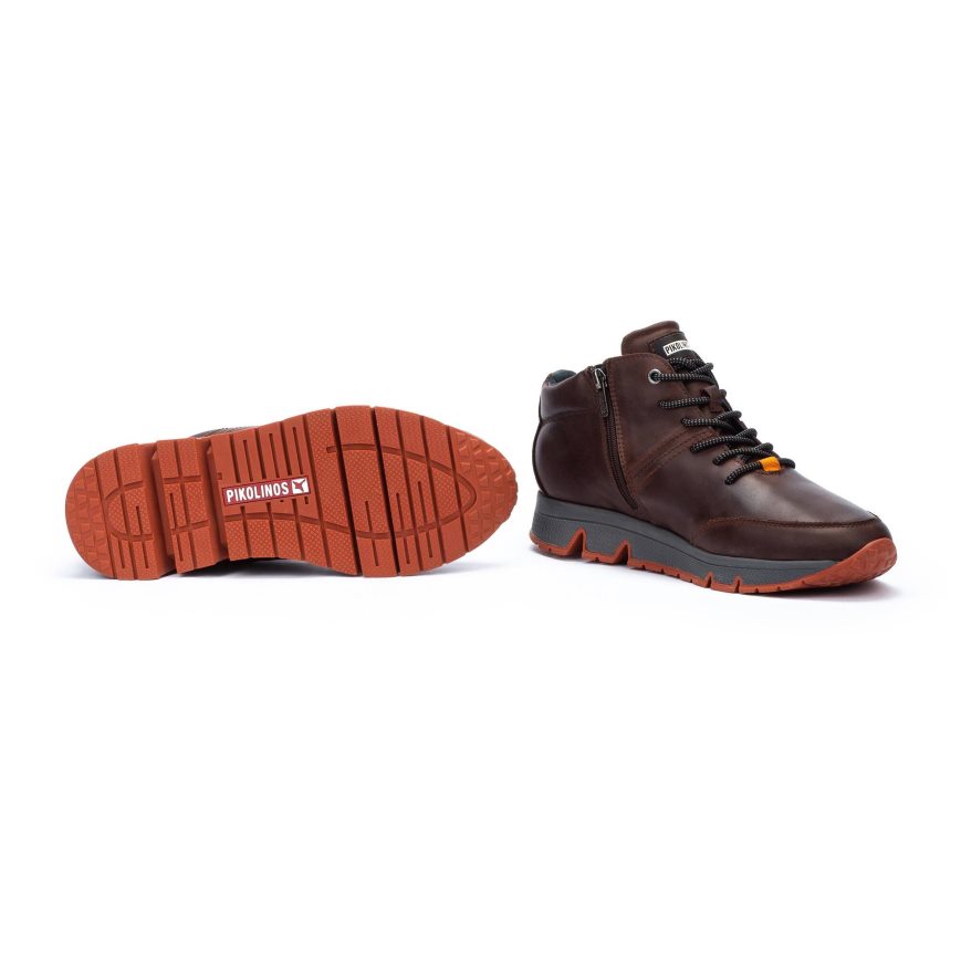 Brown Pikolinos FERROL Men's Sneakers | L1JP62T78