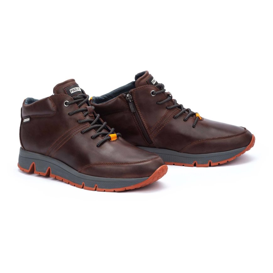 Brown Pikolinos FERROL Men's Sneakers | L1JP62T78