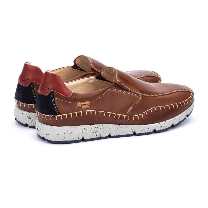 Brown Pikolinos FUENCARRAL Men's Boat Shoes | HPAN76839