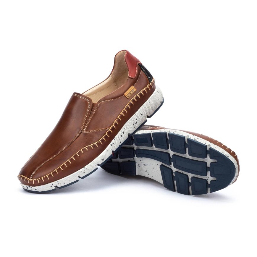 Brown Pikolinos FUENCARRAL Men's Boat Shoes | HPAN76839