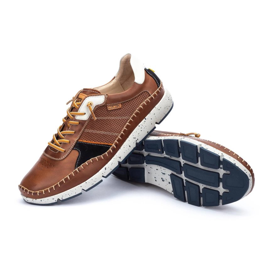 Brown Pikolinos FUENCARRAL Men's Sneakers | GJVT2496T