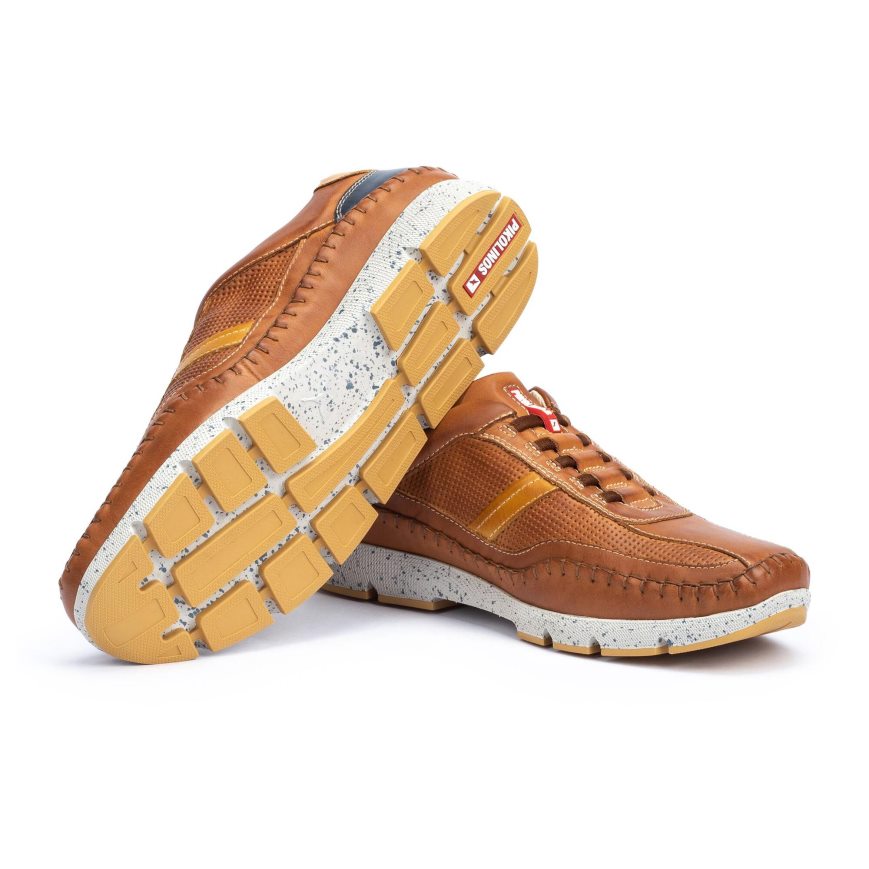 Brown Pikolinos FUENCARRAL Men's Sneakers | LQDT01462