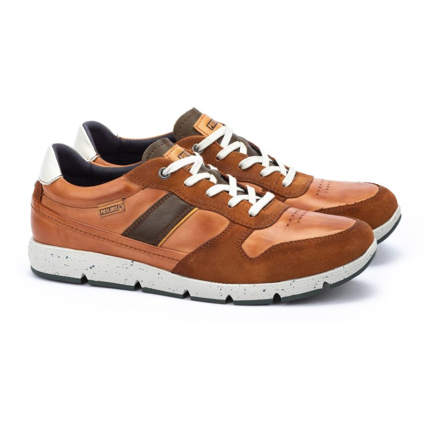 Brown Pikolinos FUENCARRAL Men's Sneakers | QWFX637T0