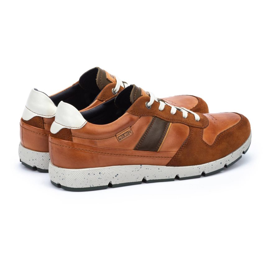 Brown Pikolinos FUENCARRAL Men's Sneakers | QWFX637T0