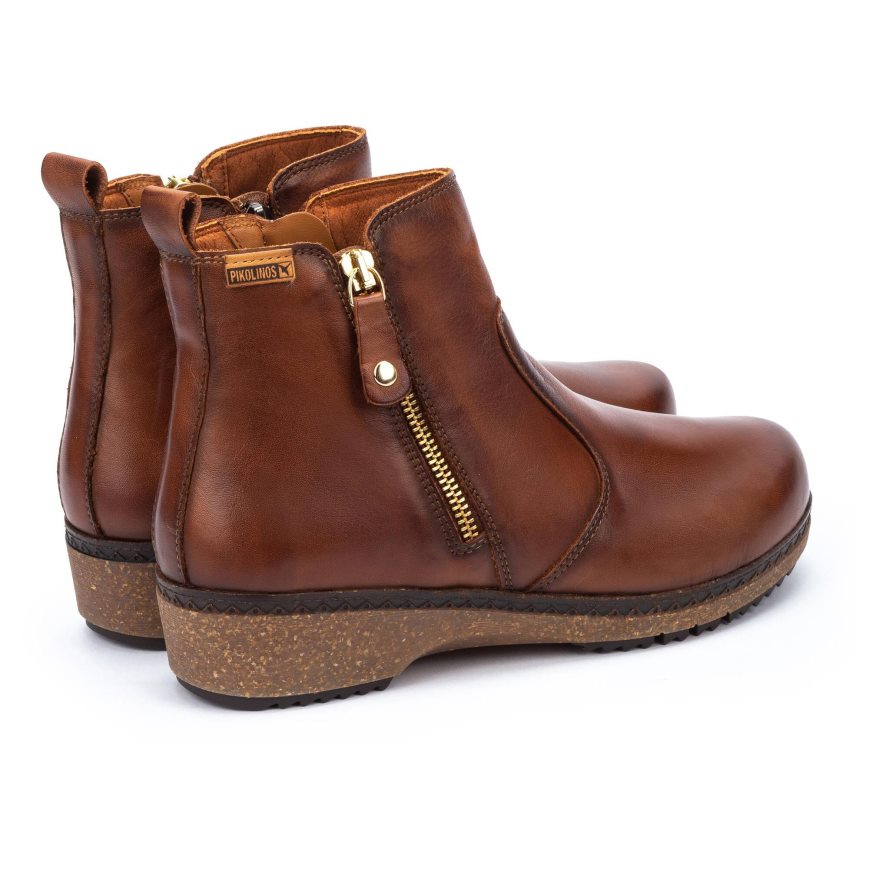 Brown Pikolinos GRANADA Women's Ankle Boots | MQWAT8361