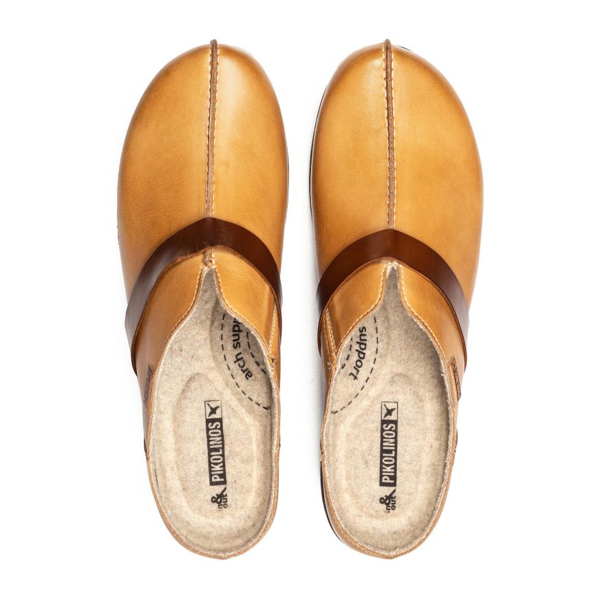 Brown Pikolinos GRANADA Women's Clogs | SIF180726