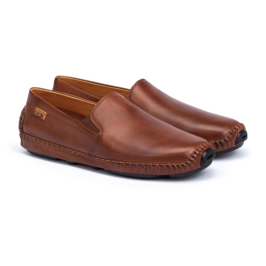 Brown Pikolinos JEREZ Men's Moccasins | AWXL816T2