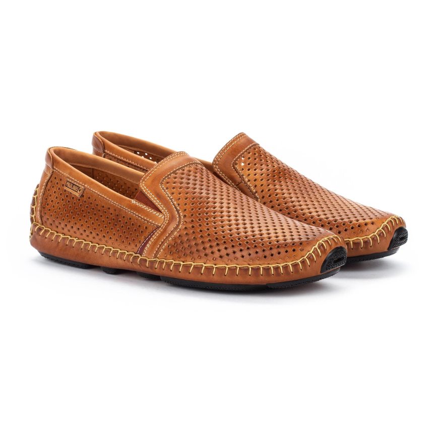 Brown Pikolinos JEREZ Men's Moccasins | CG1O89T71