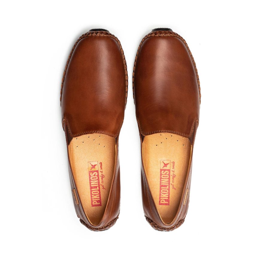 Brown Pikolinos JEREZ Men's Moccasins | LDIY29381