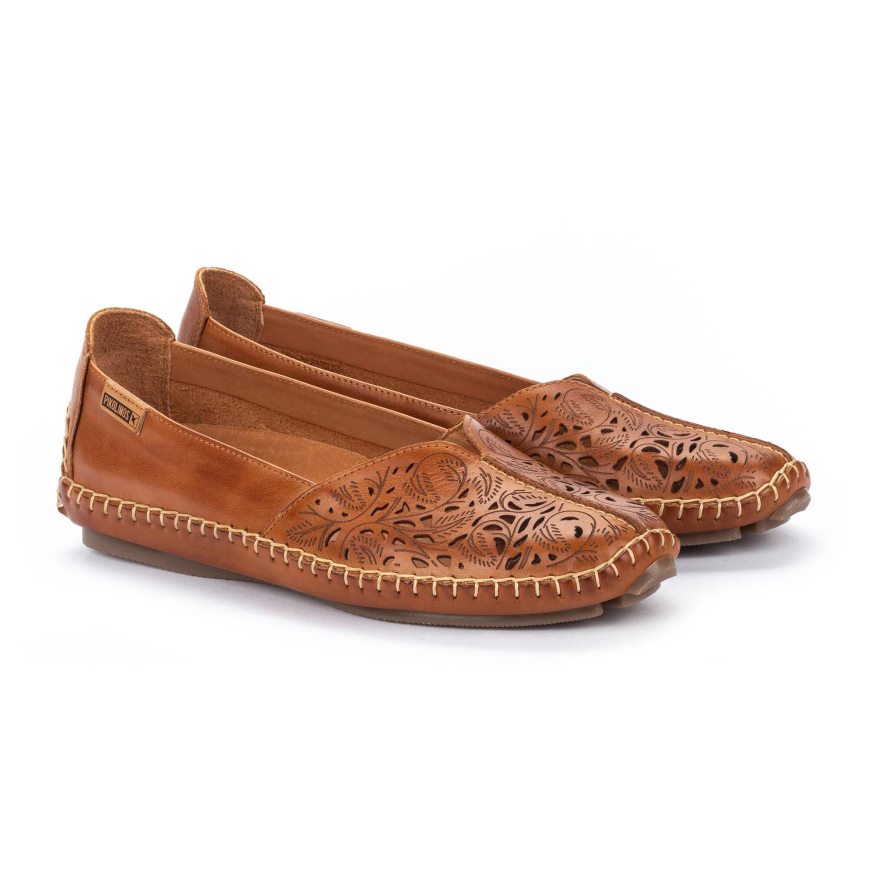 Brown Pikolinos JEREZ Women's Ballet Flats | PRNO64917