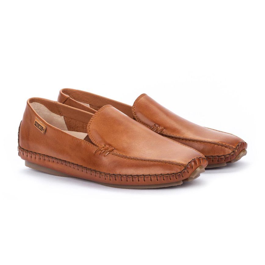 Brown Pikolinos JEREZ Women's Moccasins | IXAV91T38