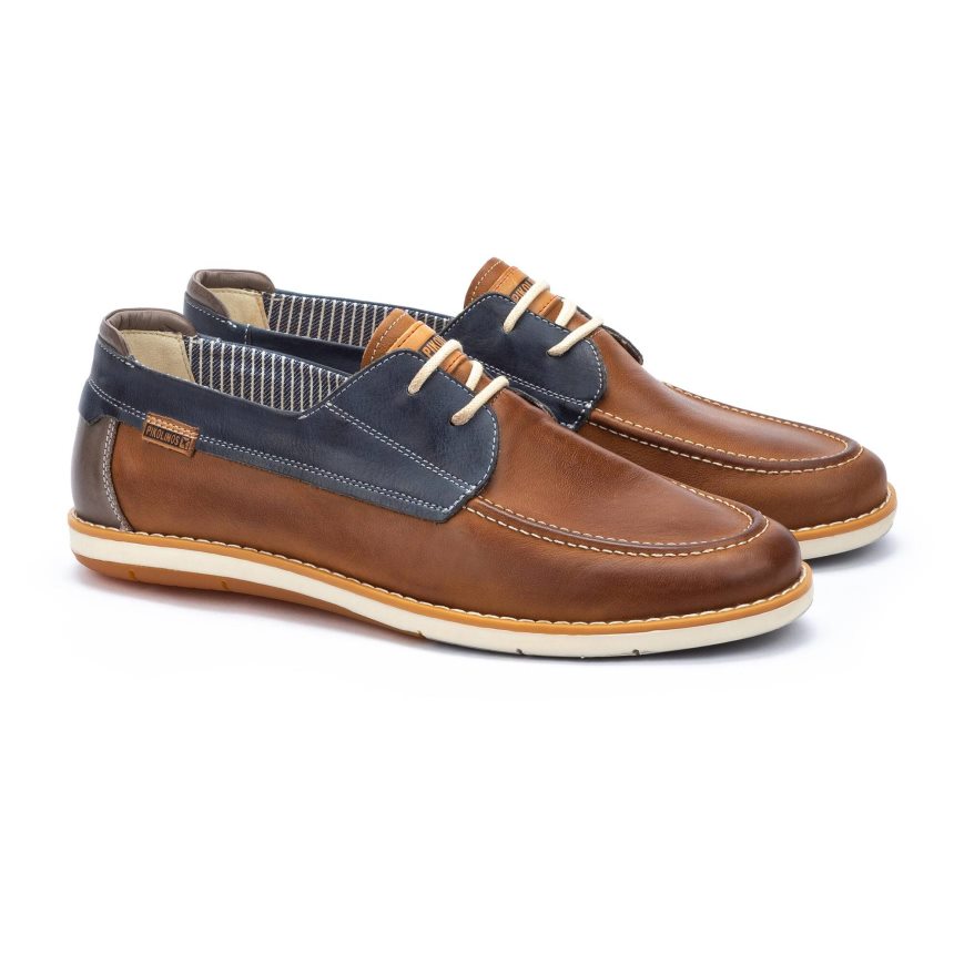 Brown Pikolinos JUCAR Men's Boat Shoes | EGQA918T6