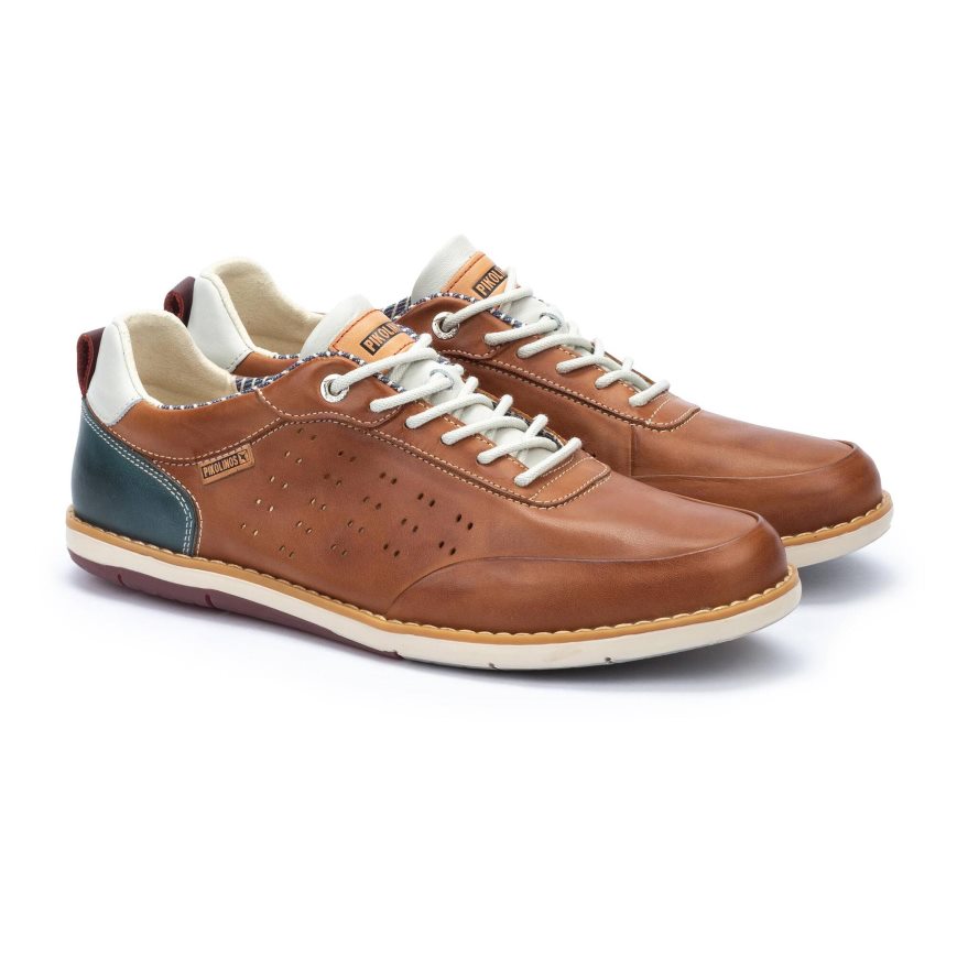 Brown Pikolinos JUCAR Men's Sneakers | SDRV2T708