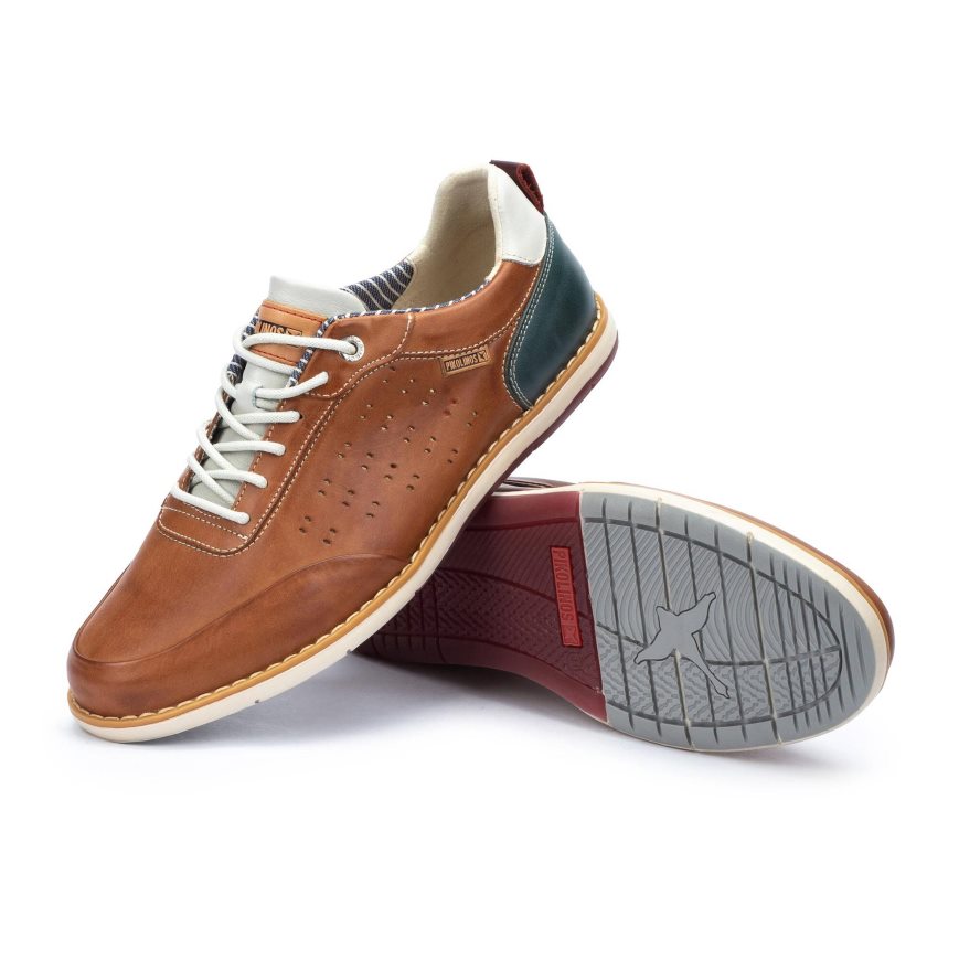 Brown Pikolinos JUCAR Men's Sneakers | SDRV2T708