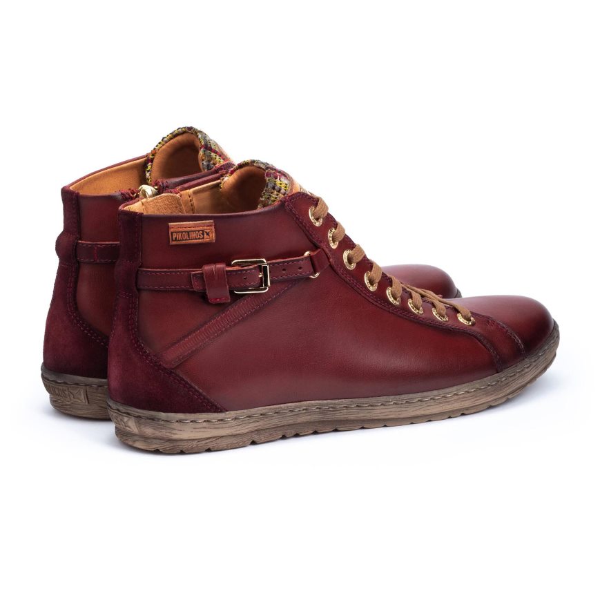 Brown Pikolinos LAGOS Women's Ankle Boots | ACVF87130