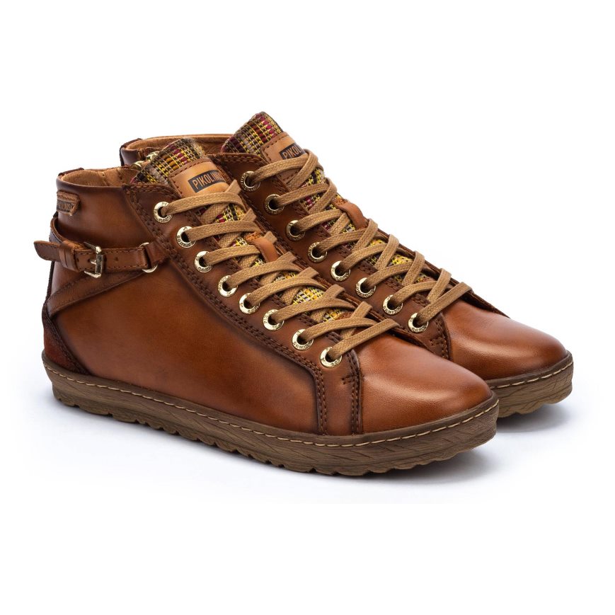 Brown Pikolinos LAGOS Women's Ankle Boots | PVZL20836