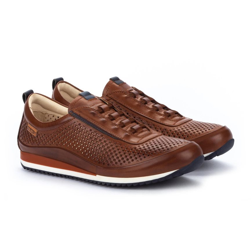 Brown Pikolinos LIVERPOOL Men's Sneakers | CQL147180