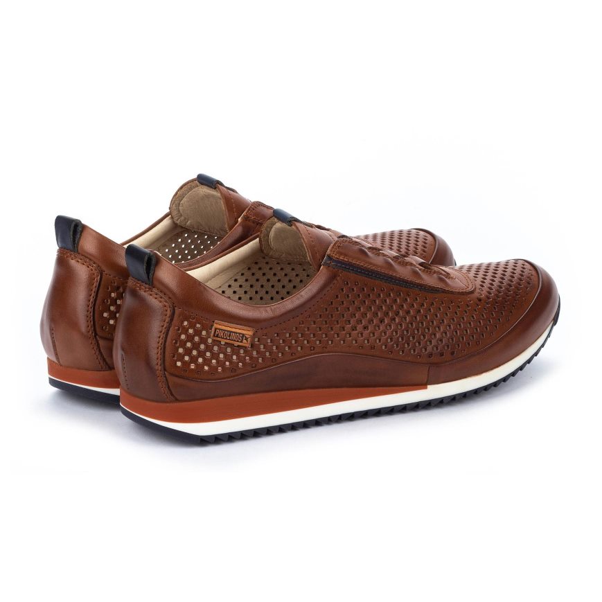 Brown Pikolinos LIVERPOOL Men's Sneakers | CQL147180