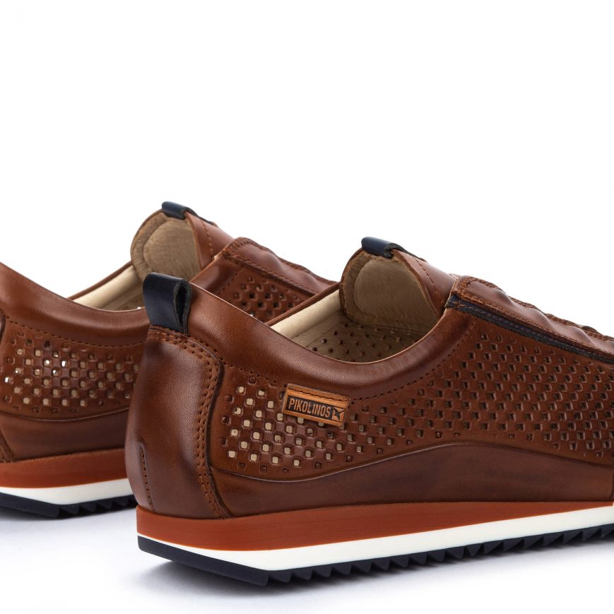 Brown Pikolinos LIVERPOOL Men's Sneakers | CQL147180