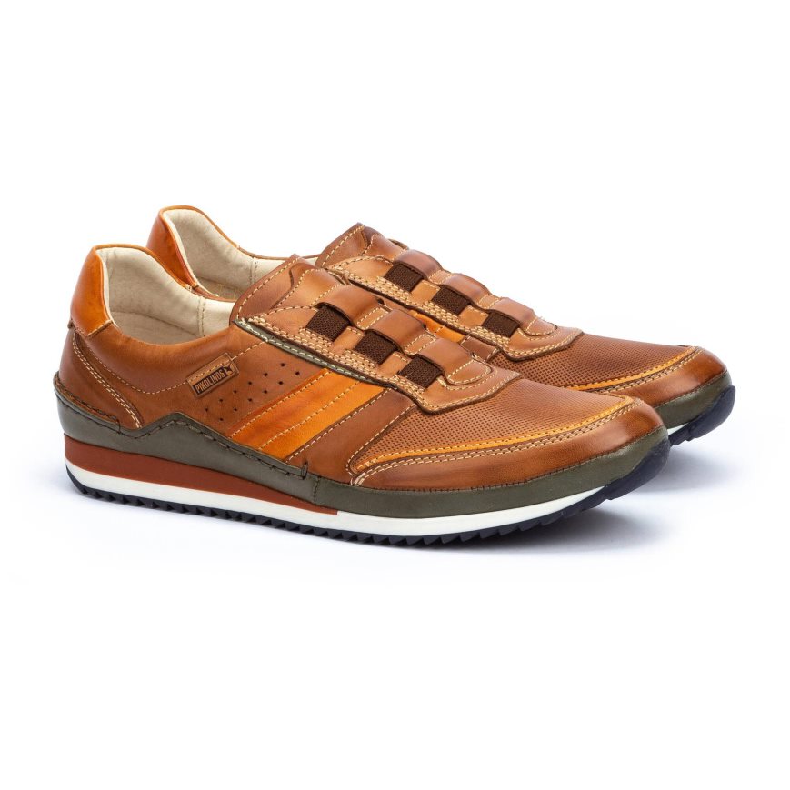 Brown Pikolinos LIVERPOOL Men's Sneakers | WZPF64891