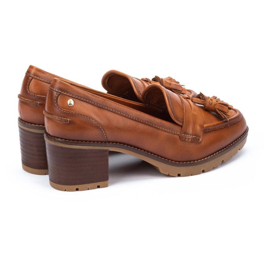 Brown Pikolinos LLANES Women's Loafers | 1OYM86172