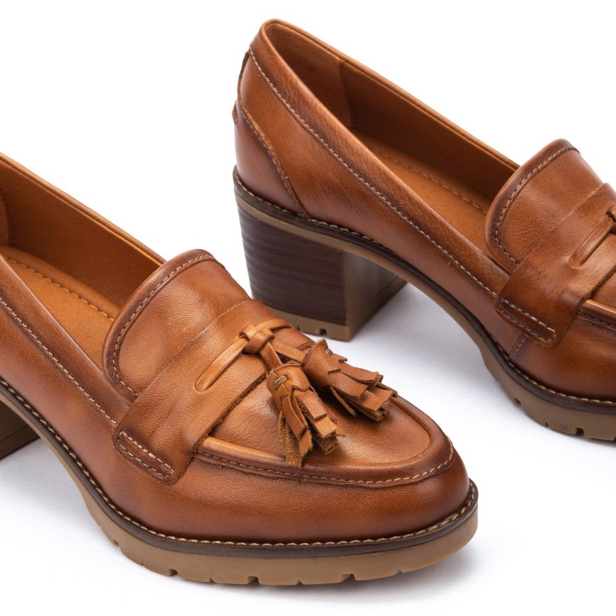 Brown Pikolinos LLANES Women's Loafers | 1OYM86172