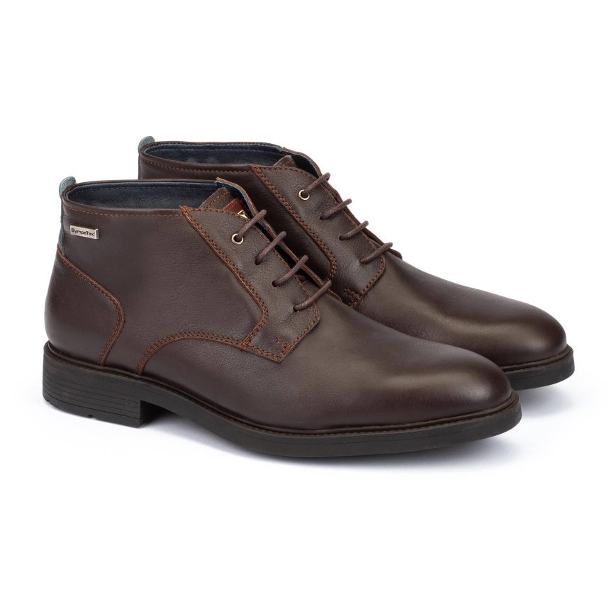 Brown Pikolinos LORCA Men's Ankle Boots | IRW124T70