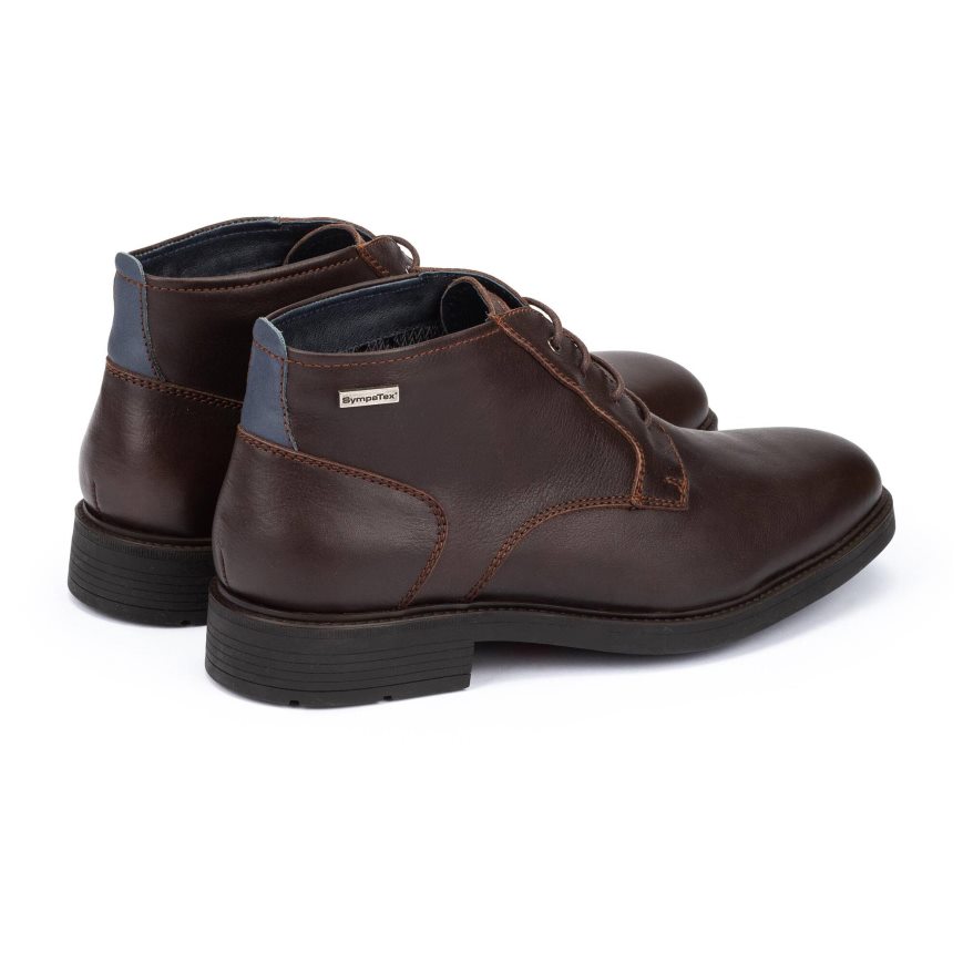 Brown Pikolinos LORCA Men's Ankle Boots | IRW124T70