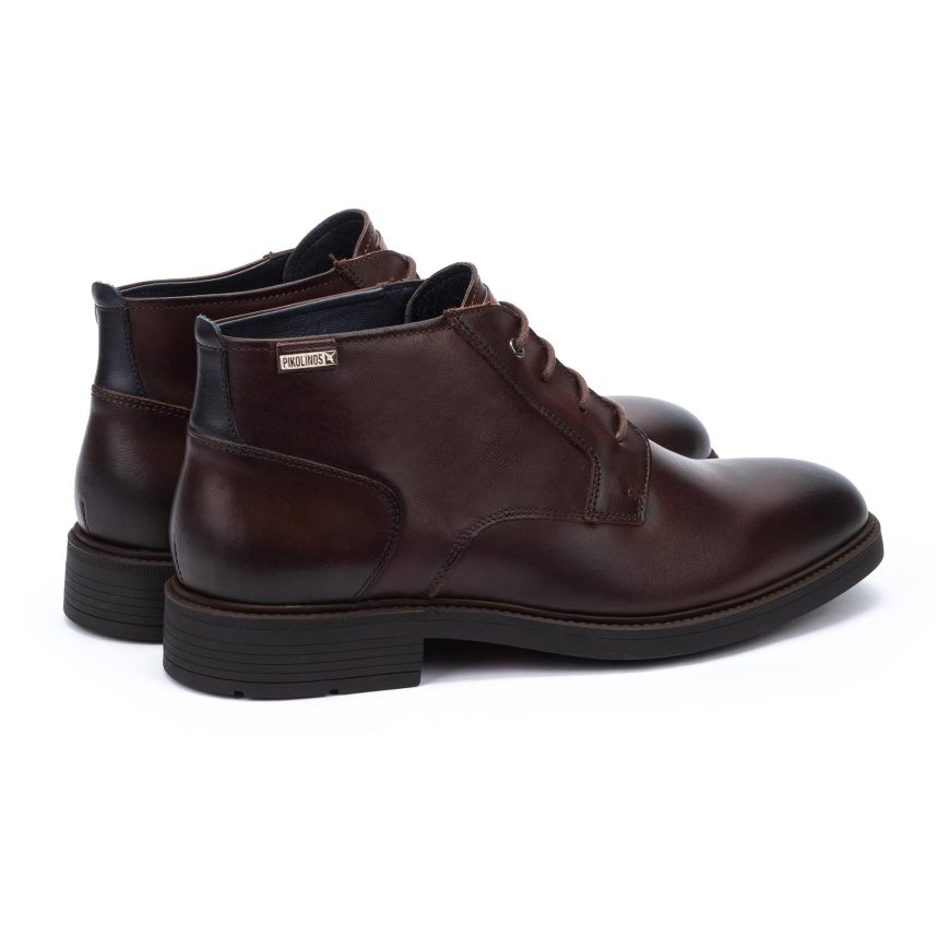 Brown Pikolinos LORCA Men's Ankle Boots | UEY183247