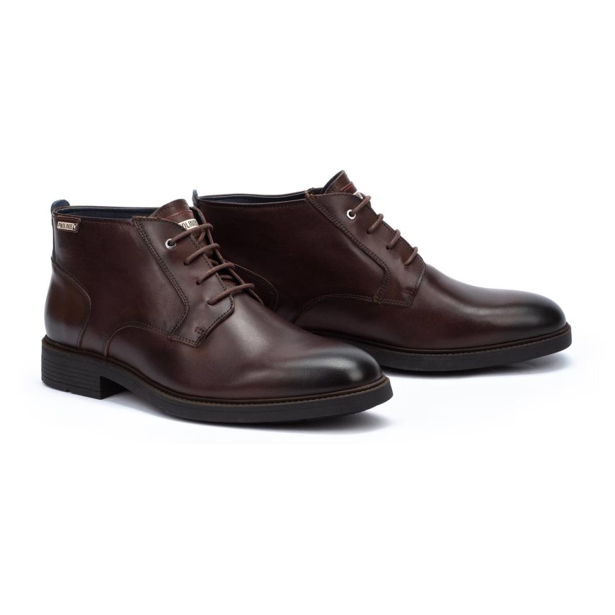 Brown Pikolinos LORCA Men's Ankle Boots | UEY183247