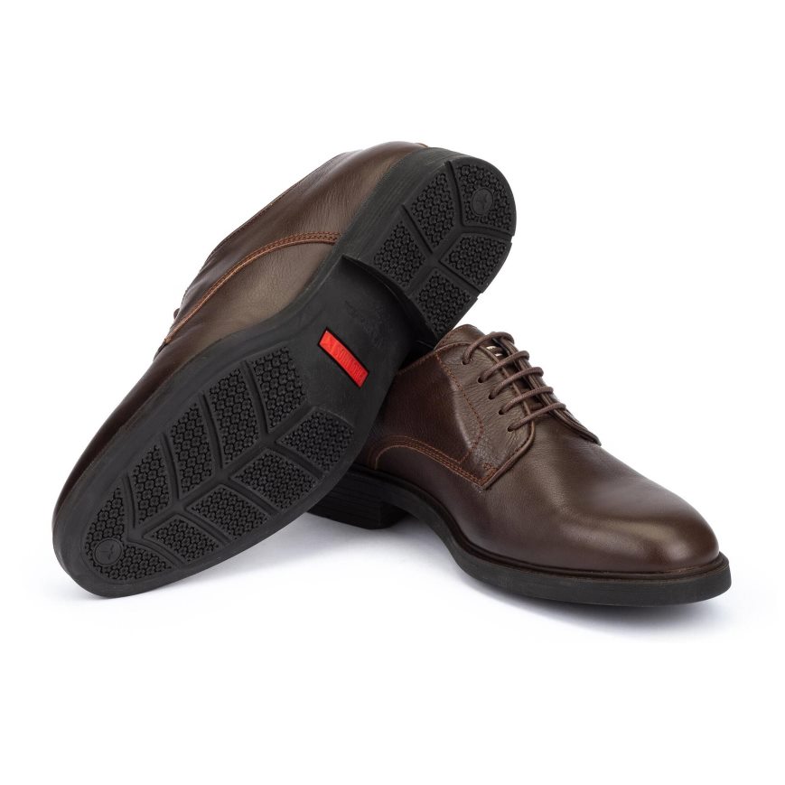 Brown Pikolinos LORCA Men's Lace Up Shoes | EJ1V36179