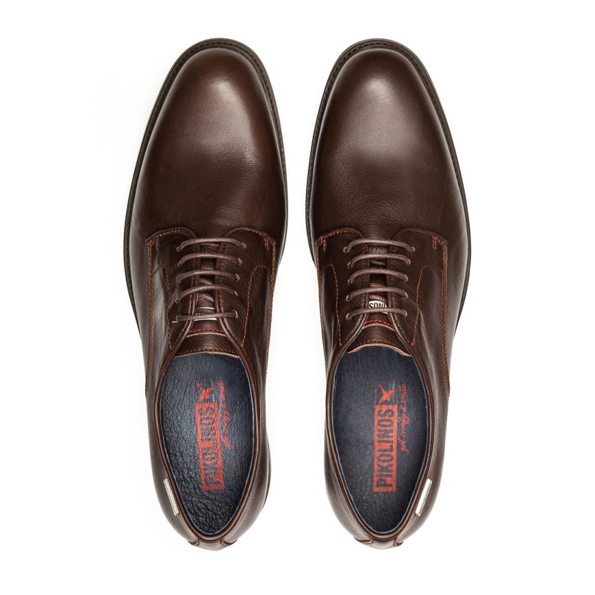 Brown Pikolinos LORCA Men's Lace Up Shoes | EJ1V36179