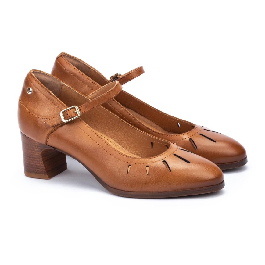 Brown Pikolinos LUGO Women's Pumps | HUZC20T71