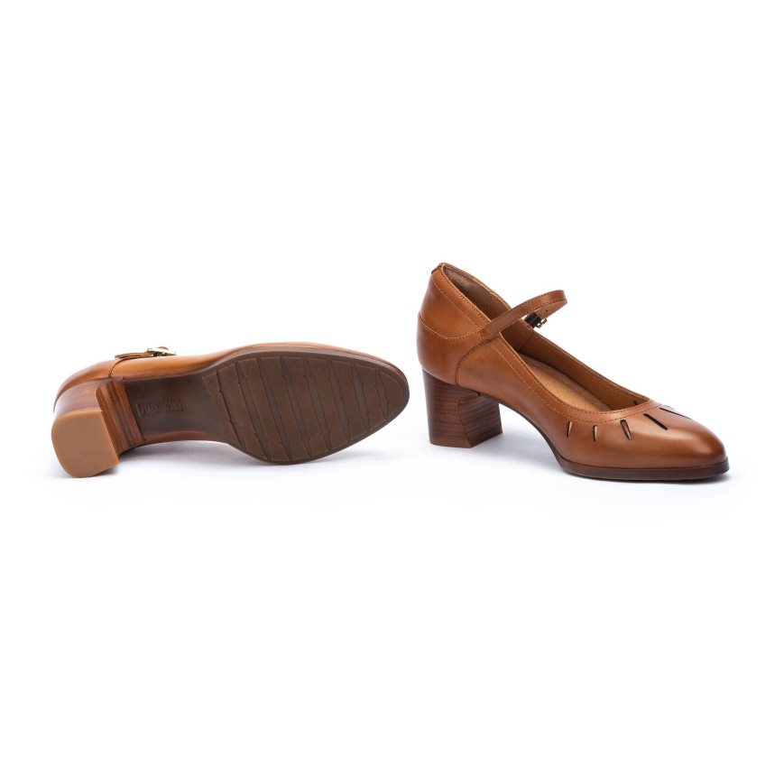 Brown Pikolinos LUGO Women's Pumps | HUZC20T71