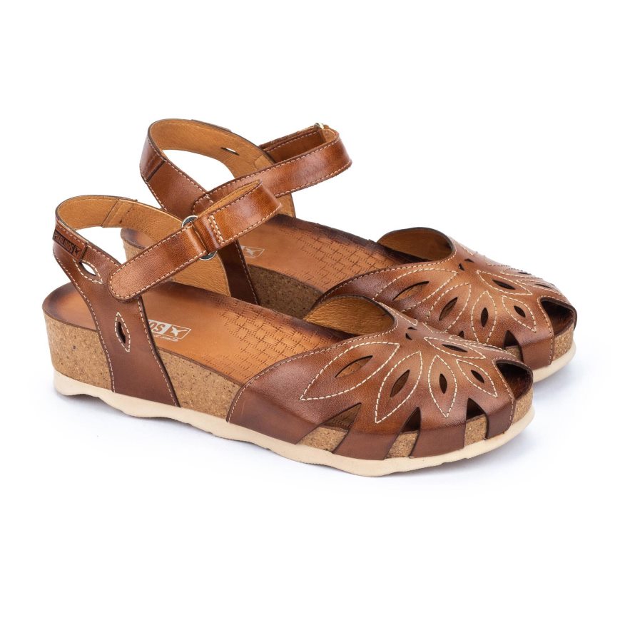 Brown Pikolinos MAHON W9E-0682 Women's Sandals | GOFU74629