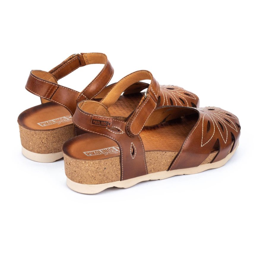 Brown Pikolinos MAHON W9E-0682 Women's Sandals | GOFU74629