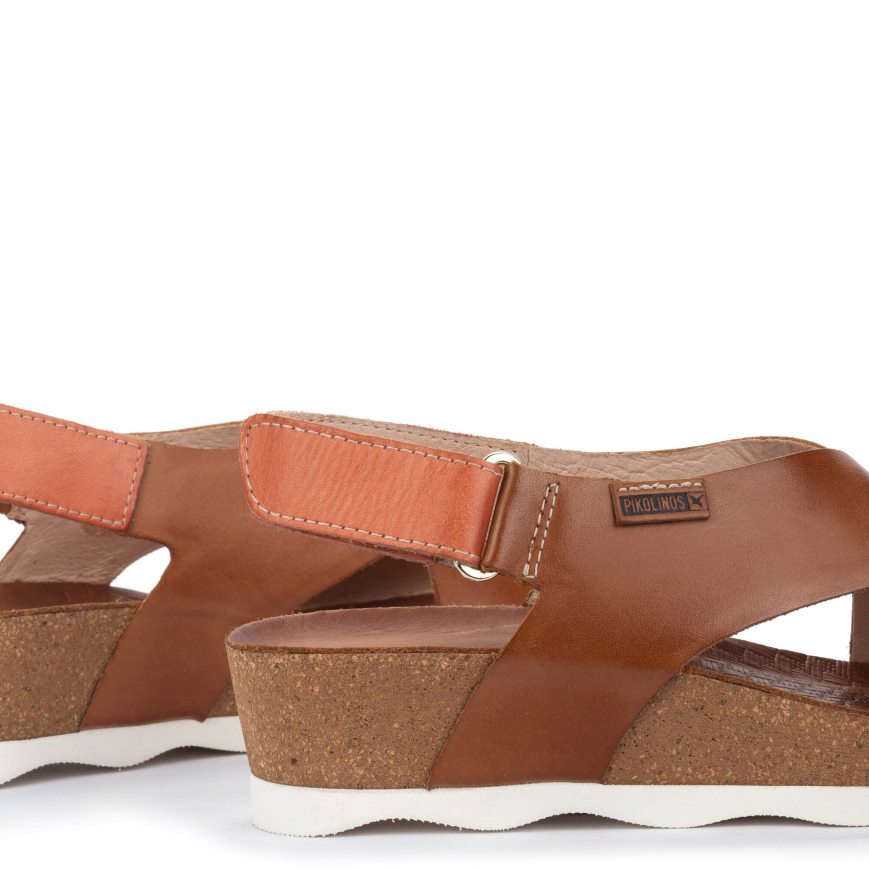 Brown Pikolinos MAHON Women's Sandals | GDUZ06273