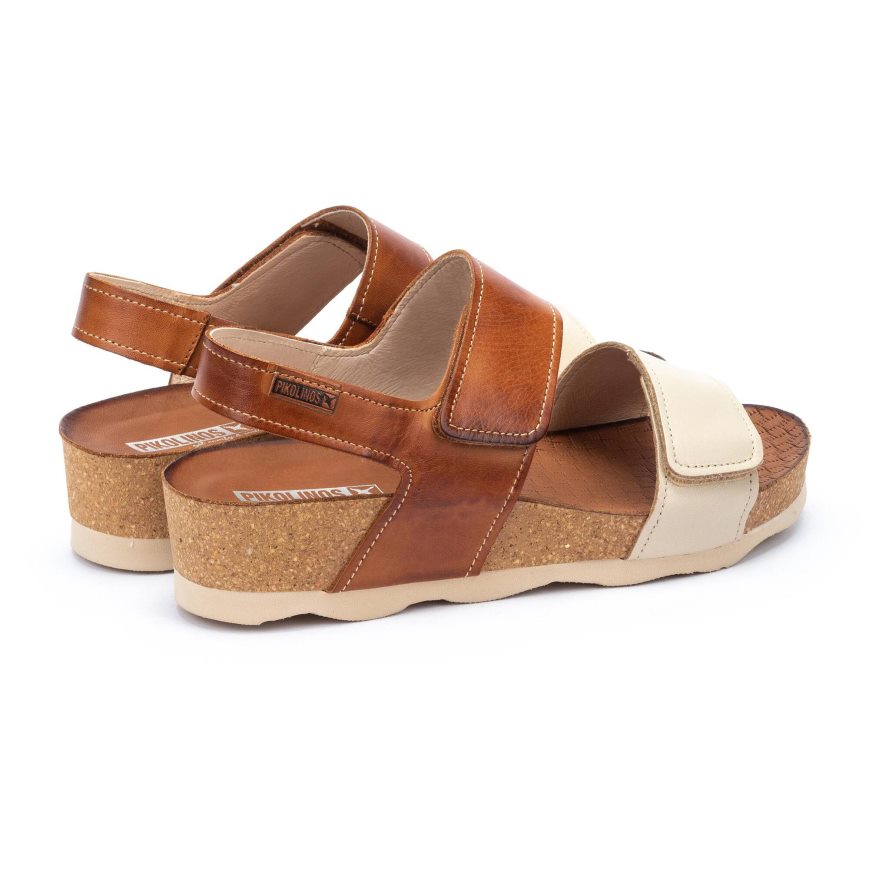 Brown Pikolinos MAHON Women's Sandals | HDCS3429T