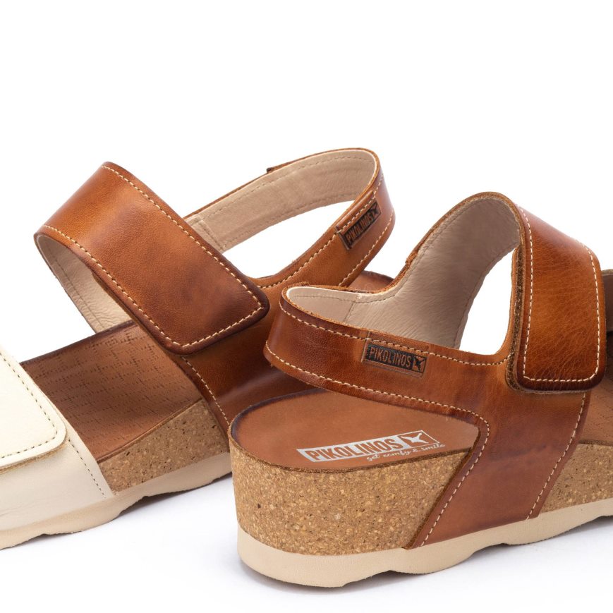 Brown Pikolinos MAHON Women's Sandals | HDCS3429T