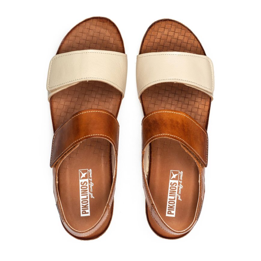 Brown Pikolinos MAHON Women's Sandals | HDCS3429T