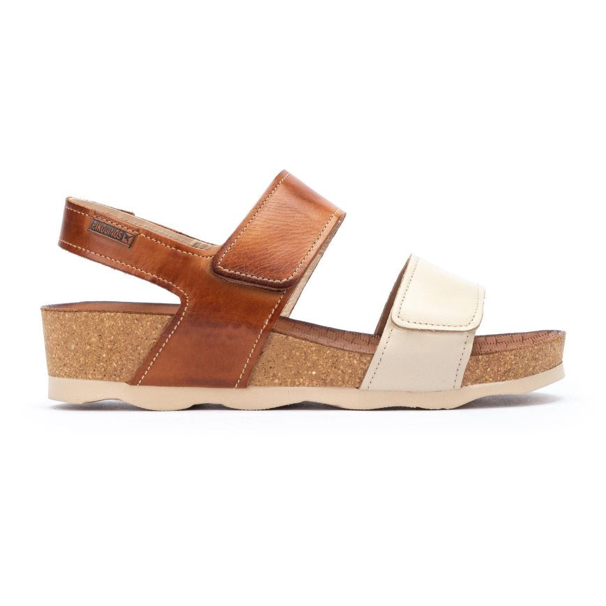 Brown Pikolinos MAHON Women\'s Sandals | HDCS3429T