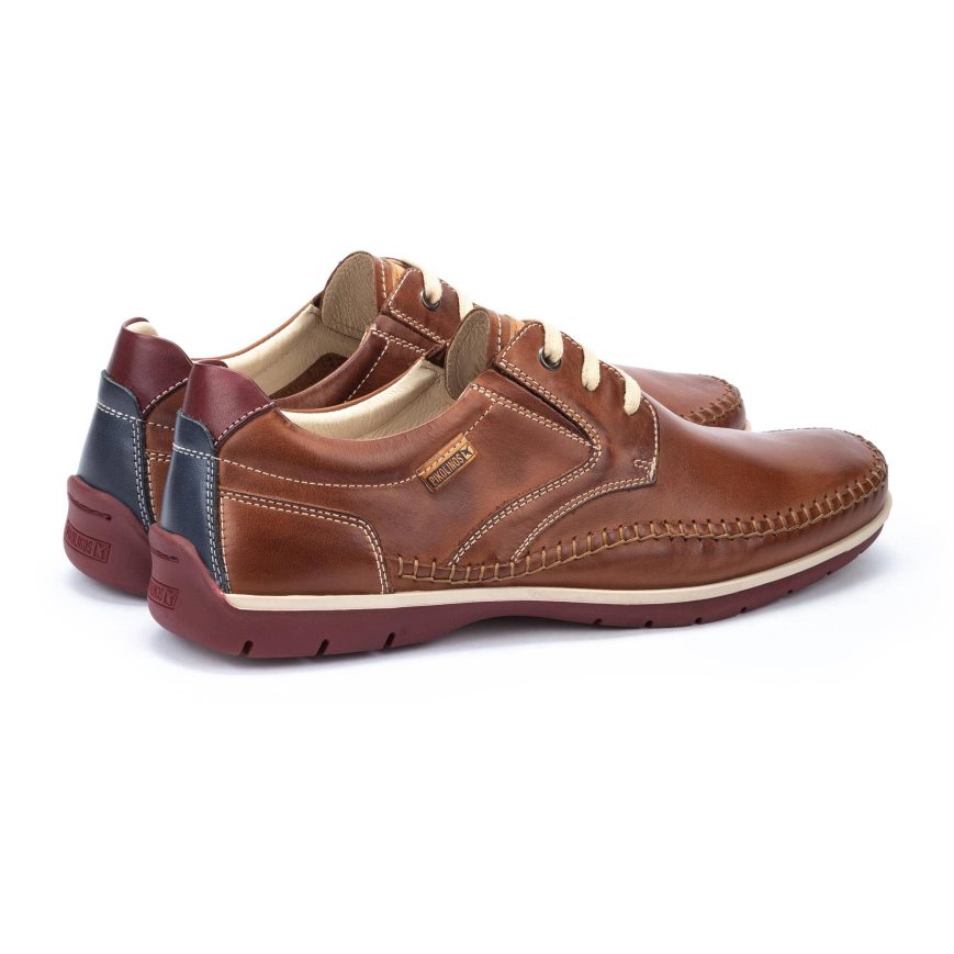 Brown Pikolinos MARBELLA Men's Boat Shoes | ASM1T8170