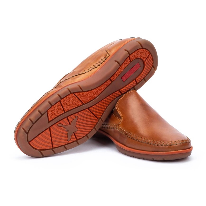 Brown Pikolinos MARBELLA Men's Moccasins | NHQC2130T