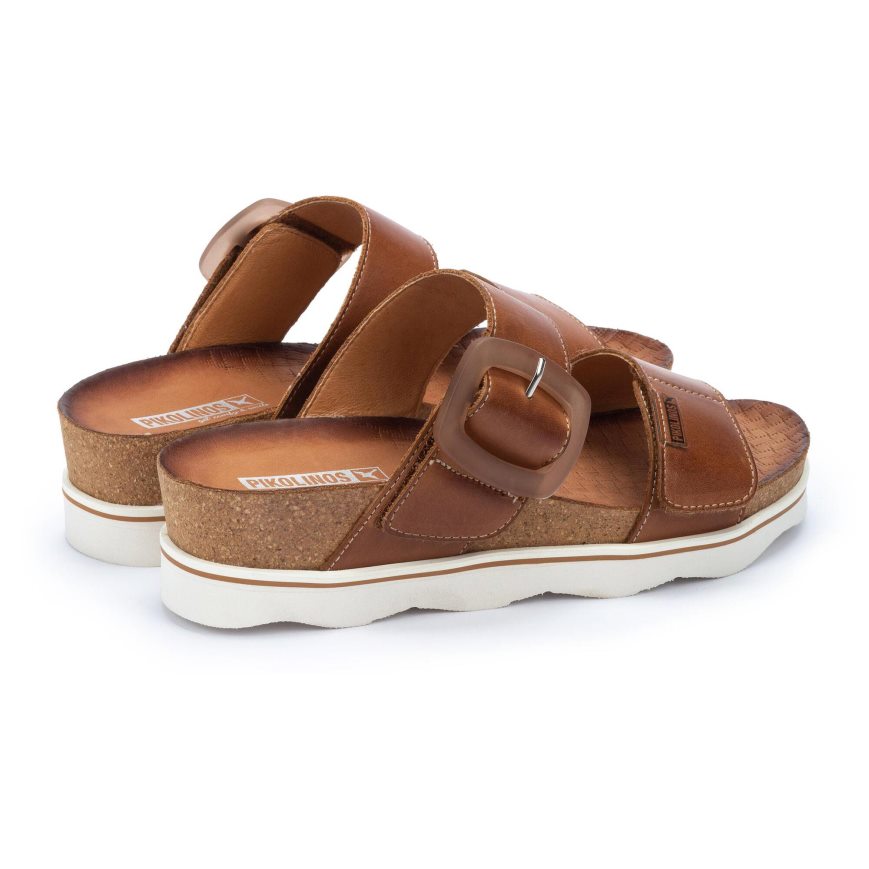 Brown Pikolinos MENORCA Women's Sandals | DIBA3T642