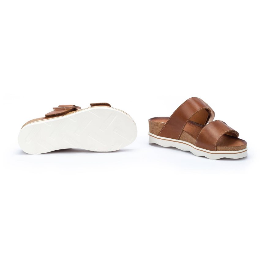 Brown Pikolinos MENORCA Women's Sandals | DIBA3T642