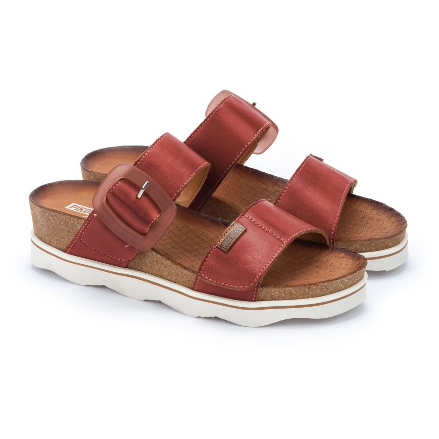 Brown Pikolinos MENORCA Women's Sandals | QOFZ29107