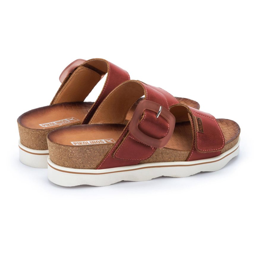 Brown Pikolinos MENORCA Women's Sandals | QOFZ29107