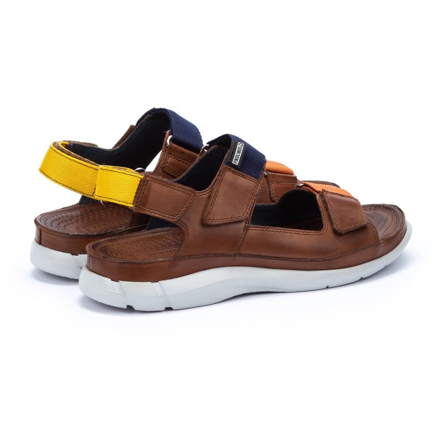 Brown Pikolinos OROPESA Men's Sandals | SNIOT4867